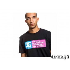 T-SHIRT DC SHOES VERTICAL ZONE SS 2 PRETO